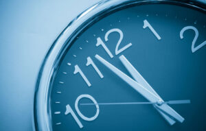wall clock on time